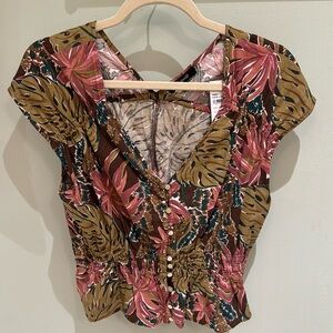 Madewell floral blouse NWT